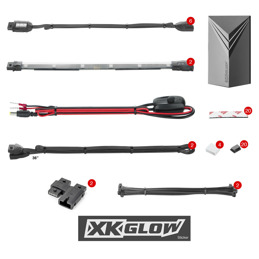 XK GLOW 8PC 7 COLOR REMOTE