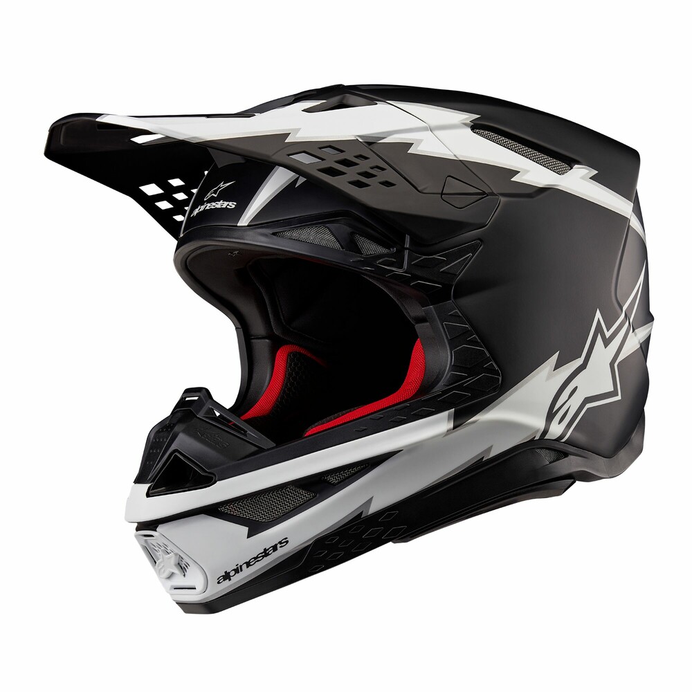 SUPERTECH S-M10 AMPRESS HELMET BLACK/WHITE MATT 2X