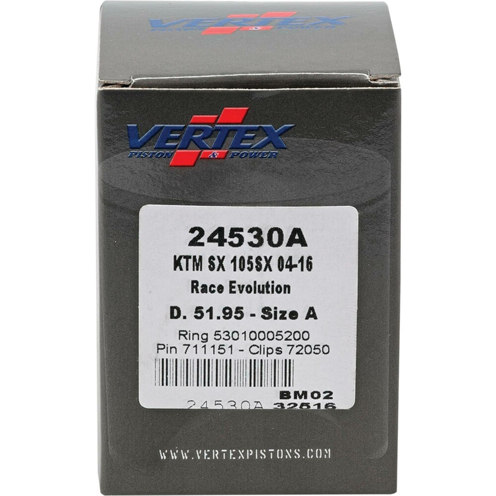 VERTEX PISTON KIT CAST RACE EVOLUTION 51.95/STROKER KTM
