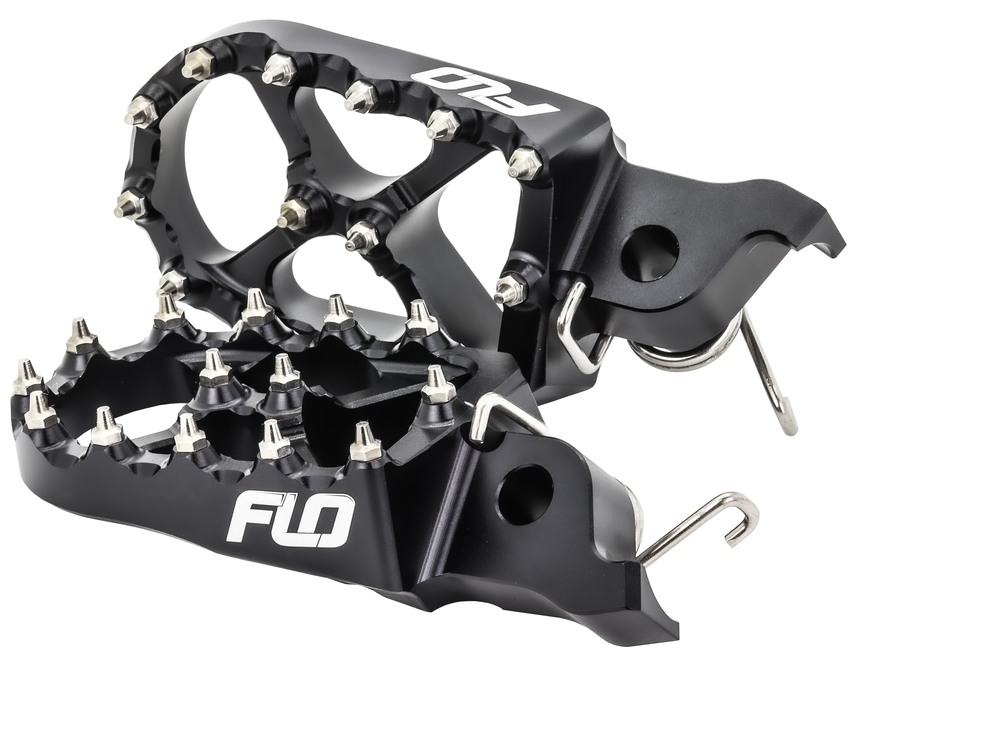Flo Motorsports Pro Series Foot Pegs Honda / Kawasaki 50cc-230cc 2002-2025
