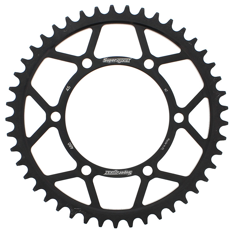 REAR SPROCKET STEEL 45T-525 BLK SUZ/YAM