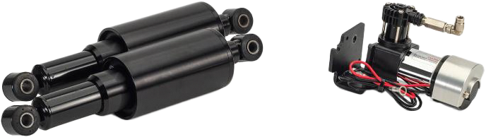 AIR SHOCKS SMOOTHRIDE SERIES BLK CUSTOM FLH/FLT 09-UP
