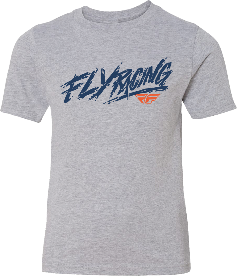 Fly Racing Youth Khaos Tee — Grey