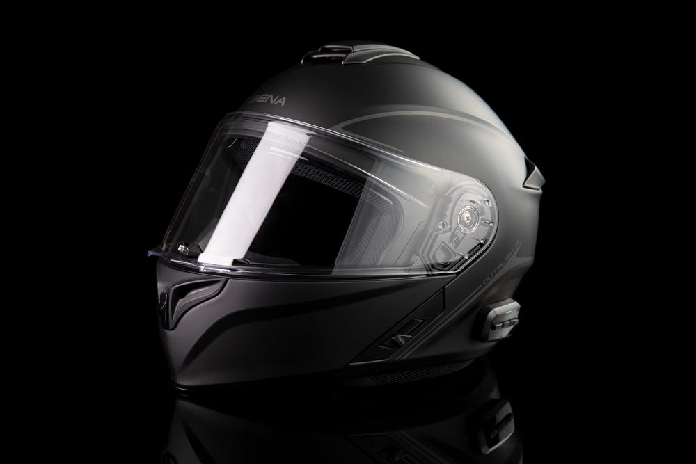 SENA OUTRUSH R FLIP-UP HELMET MATTE BLACK XL