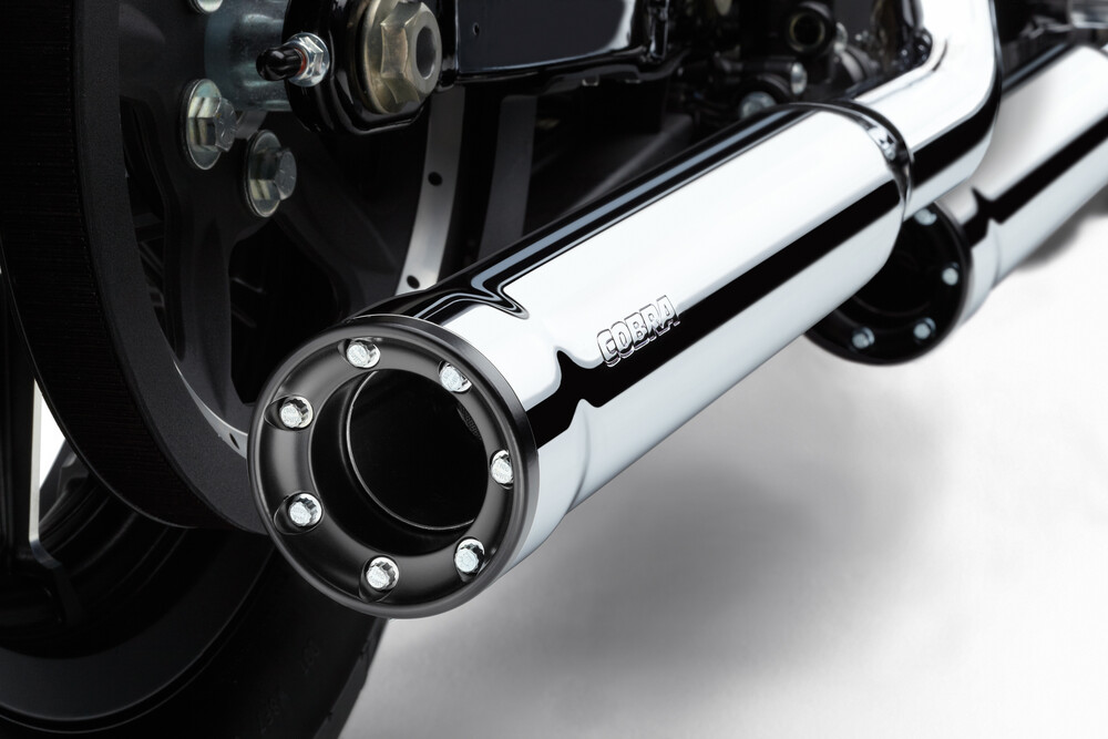 COBRA 3" RPT SLIP-ONS CHROME SPORTSTER 14-22