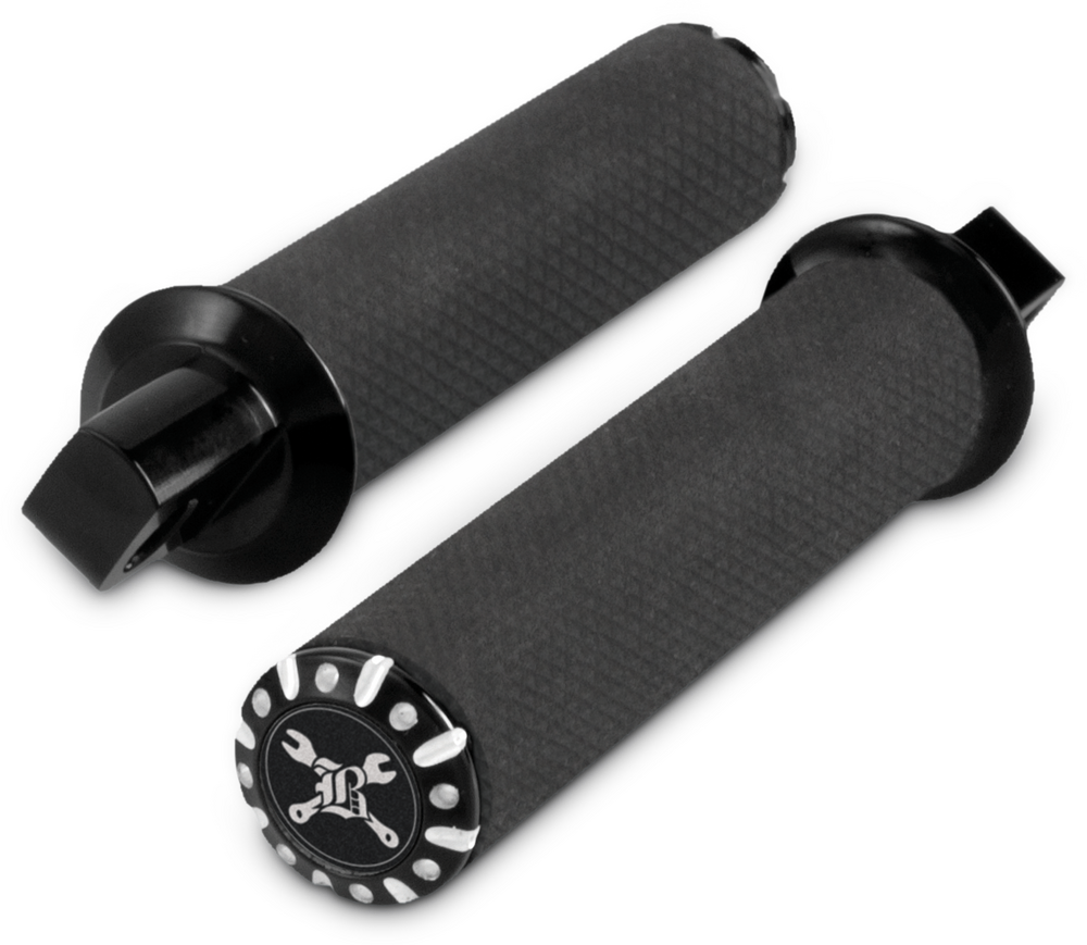 Burly Brand Hawk Footpeg Set Billet Black