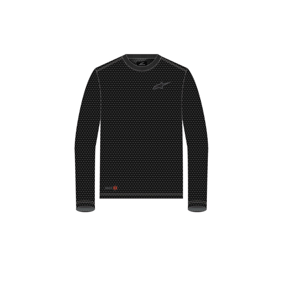 INCLINATE LS MESH TEE BLACK MD