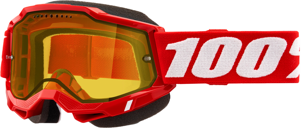 ACCURI 2 SNOWMOBILE GOGGLE NEON RED YELLOW LENS