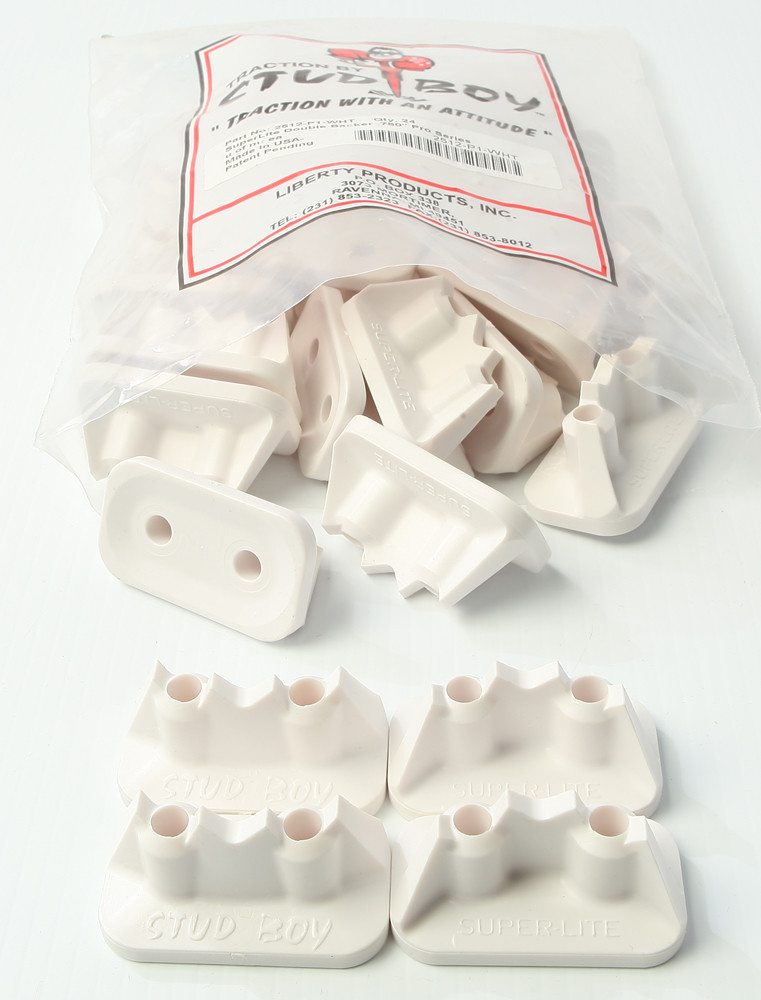 STUD BOY SUPER-LITE PRO SERIES DOUBLE BACKERS .75" 24/PK WHITE