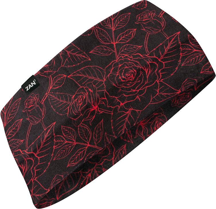 Zan Adult Sportflex Headband (2025) — Black/Red