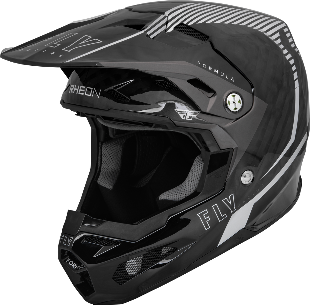 YOUTH FORMULA CARBON TRACER HELMET SILVER/BLACK YL
