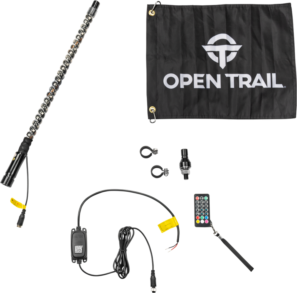 Open Trail 2 Foot Rgb Led Whip Flag