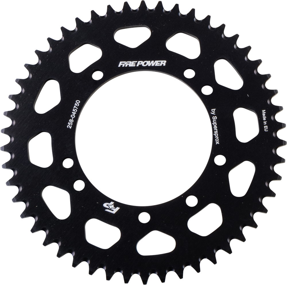 FIRE POWER REAR SPROCKET ALUMINUM 50T BLK