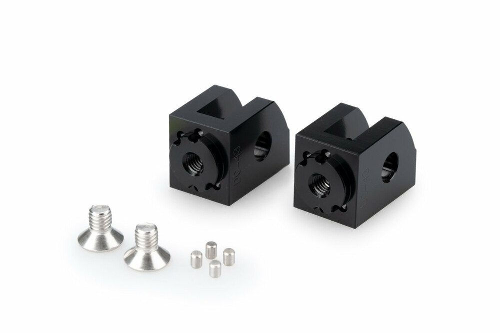 PUIG FOOTPEG ADAPTOR RIDER ADJUSTABLE BLACK YAM