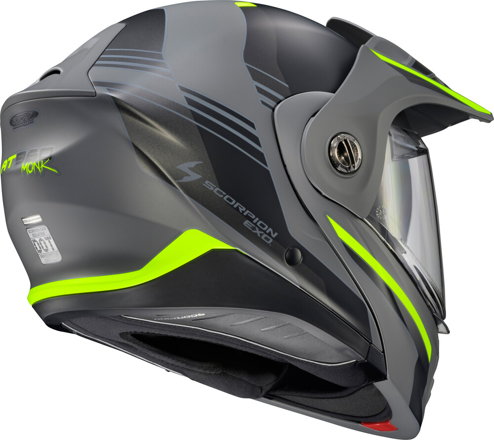 SCORPION EXO EXO-AT960 MODULAR HELMET MONK GREY/HI-VIZ MD