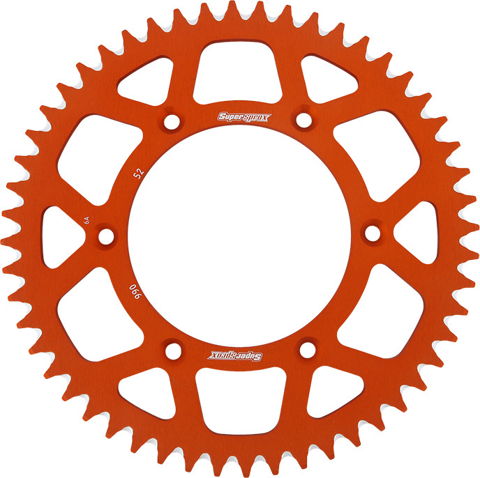 REAR SPROCKET ALUMINUM 52T-520 ORG HUS/HUSQ/KTM