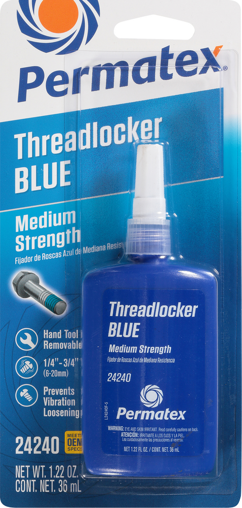 PERMATEX MEDIUM STRENGTH THREADLOCKER BLUE 36 ML