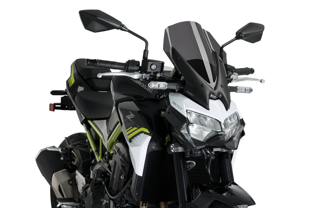 PUIG WINDSCREEN NAKED NEW GEN TOURING DARK SMOKE KAW