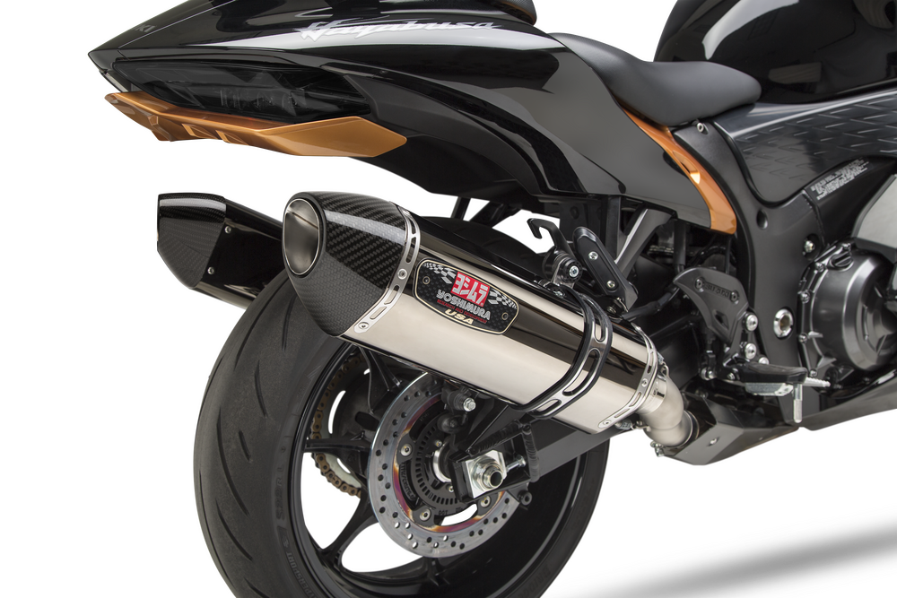 YOSHIMURA EXHAUST RACE R77 SLIP-ON SS/CF SUZ