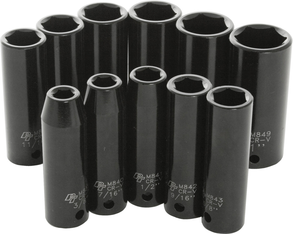 11 PC 1/2" SAE IMP SKT SET DEEP