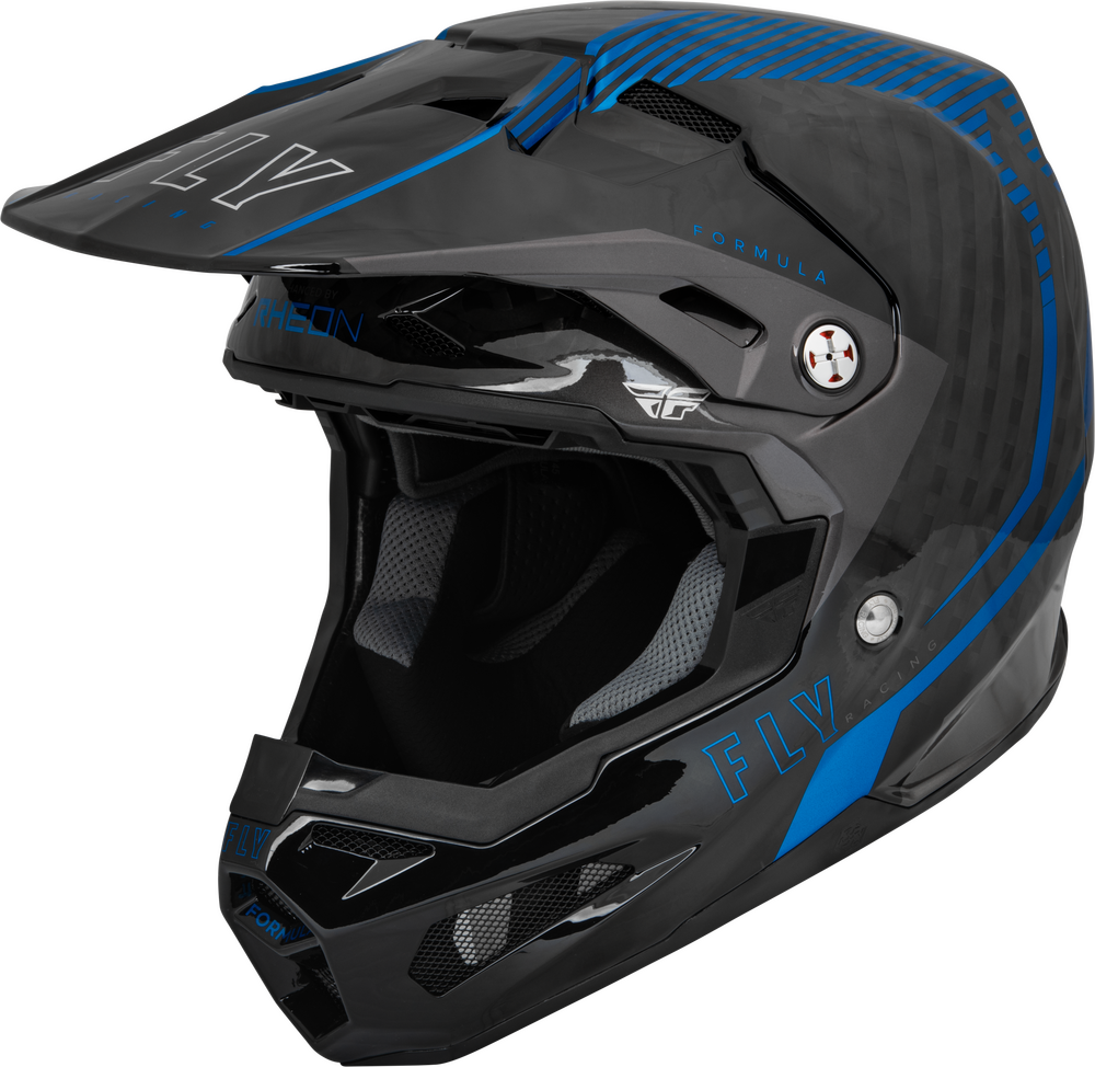 YOUTH FORMULA CARBON TRACER HELMET BLUE/BLACK YL