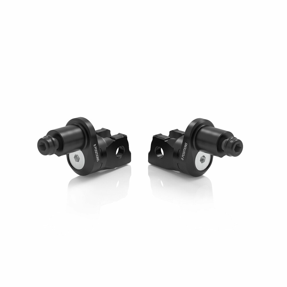 Rizoma Eccesntric Footpeg Mount Kit Rider Adjust Black Pr
