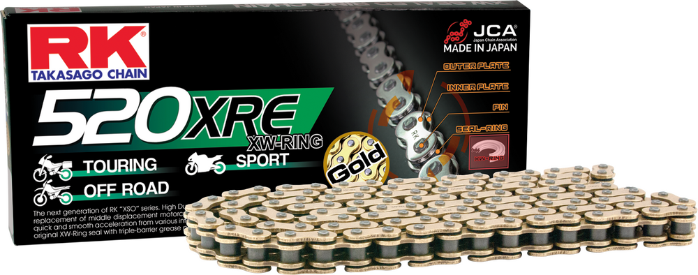 Rk Excel Gb520xre Drive Chain Gold 520 X 150
