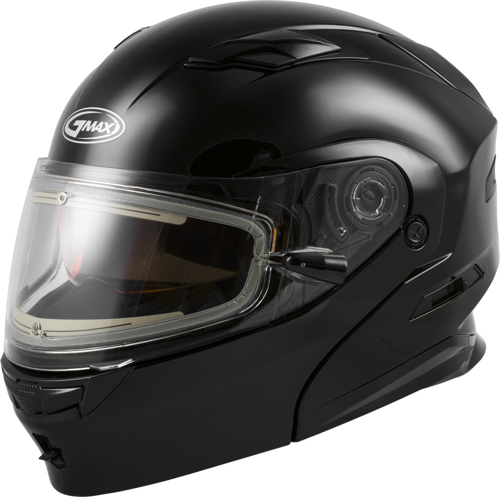 Gmax MD-01S Modular Snow Helmet Matte Black Electric Shield Cord