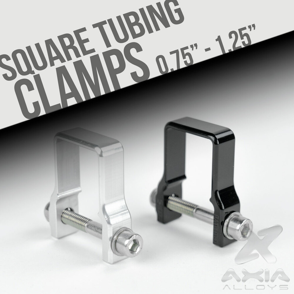 Axia 1.25" Square Tube Strap Clamp Black