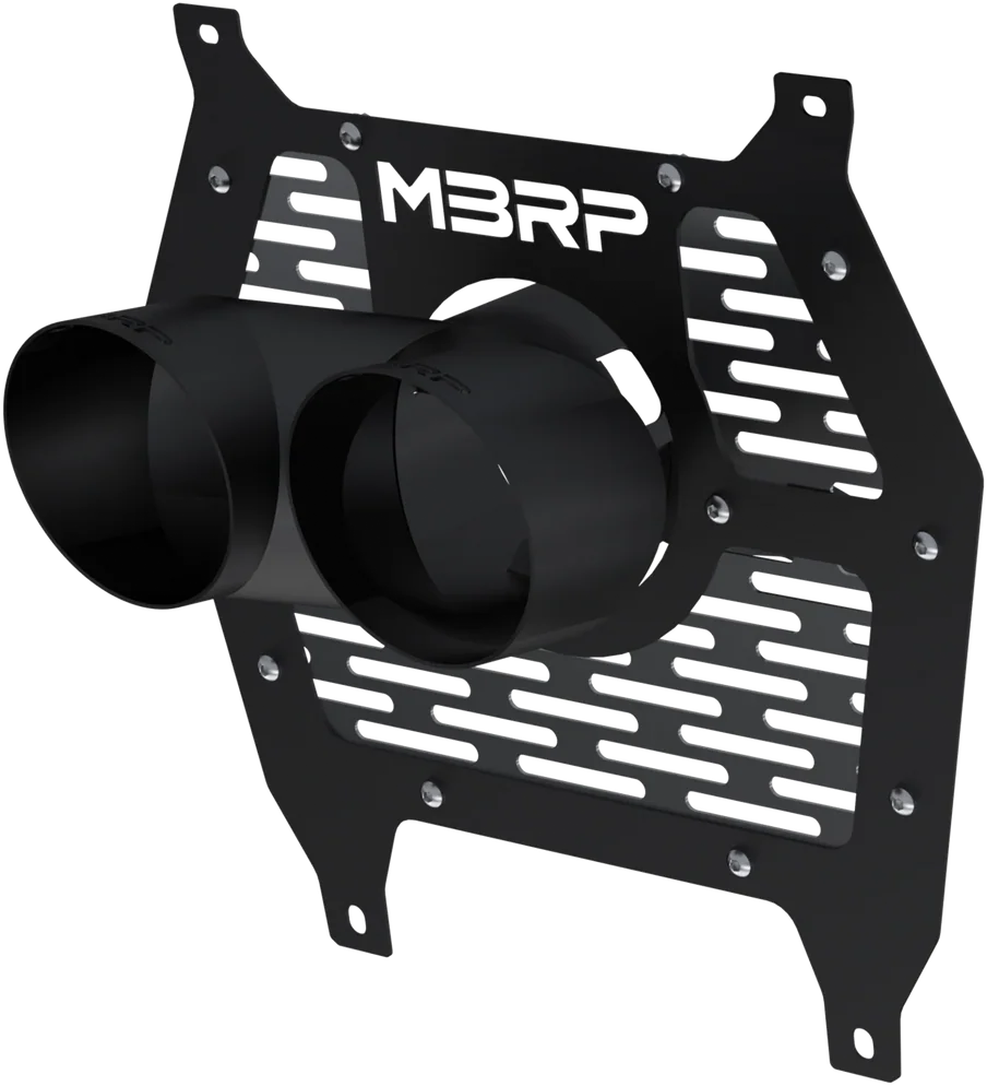 Mbrp Bolt-On 4" Tip And Shield Blk Can