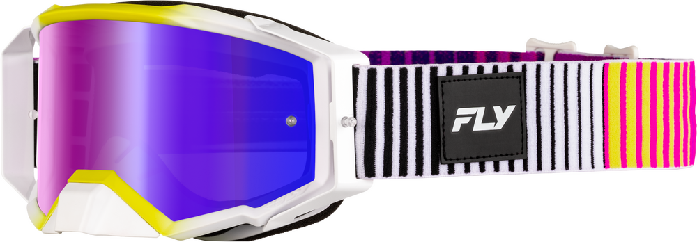 Fly Racing Zone Elite Goggles — Pink/Yellow/Purple