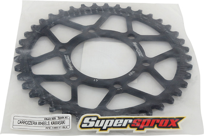 SUPERSPROX REAR SPROCKET STEEL 41T-525 BLK KAW