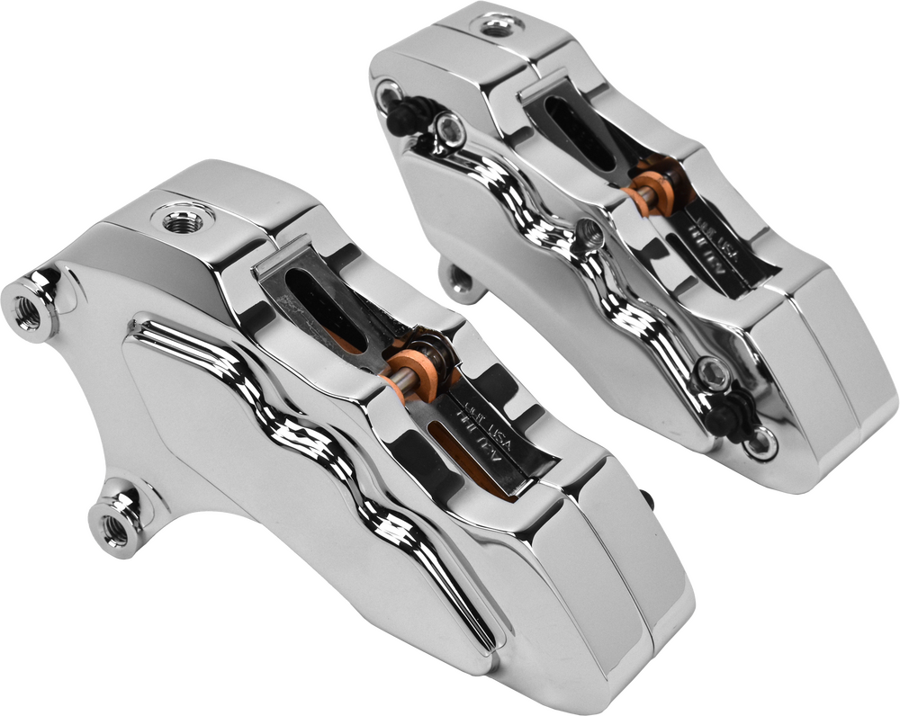 6 PIST FRONT DUAL CALIPER KIT CHROME 00-UP W/ 13" ROTOR