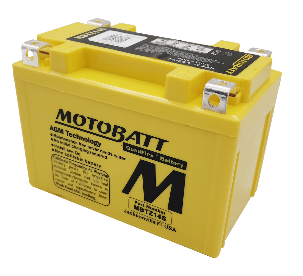 MOTOBATT BATTERY MBTZ14S SEALED FACTORY ACTIVATED