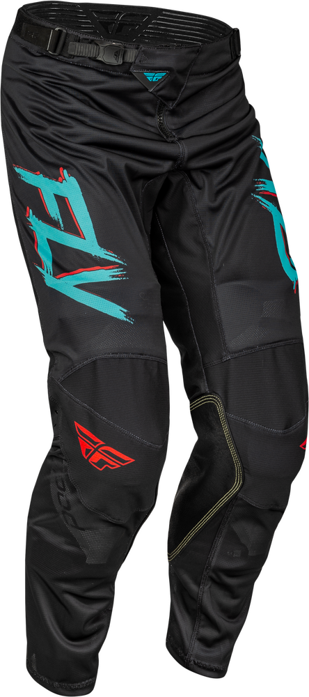 Fly Racing Kinetic Mesh Rave Pants — Red/Black/Mint