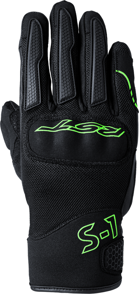 Rst S1 Mesh CE Glove — Black/Neon Green