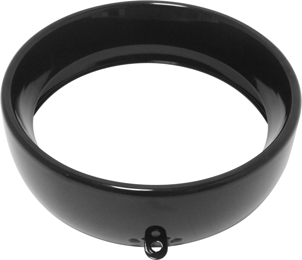 HARDDRIVE FRENCHED HEADLIGHT TRIM RING BLACK 5-3/4 TAB STYLE