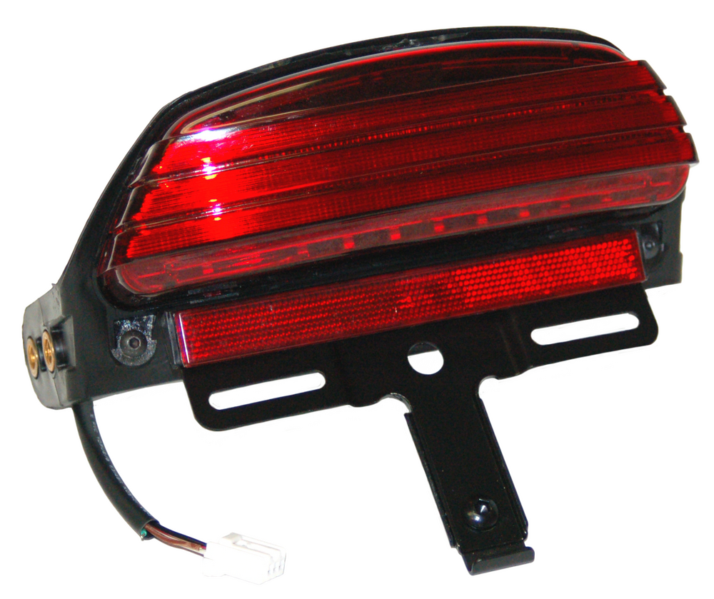 Letric Lighting Co. LED Taillight Assembly w/ Integrated Turn Signals For Harley FXDF 2008-2013