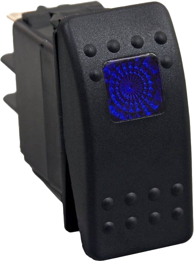 OPEN TRAIL LIGHTED ROCKER SWITCH BLUE