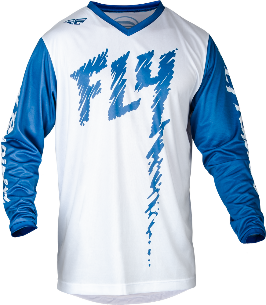 Fly Racing F-16 Jersey — True Blue/White