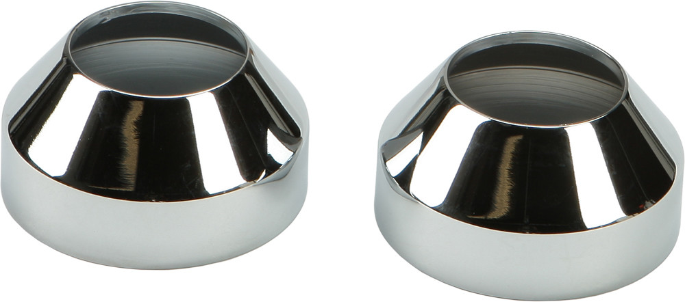 HARDDRIVE FORK BOOT CAPS CHROME FX XL W/35MM