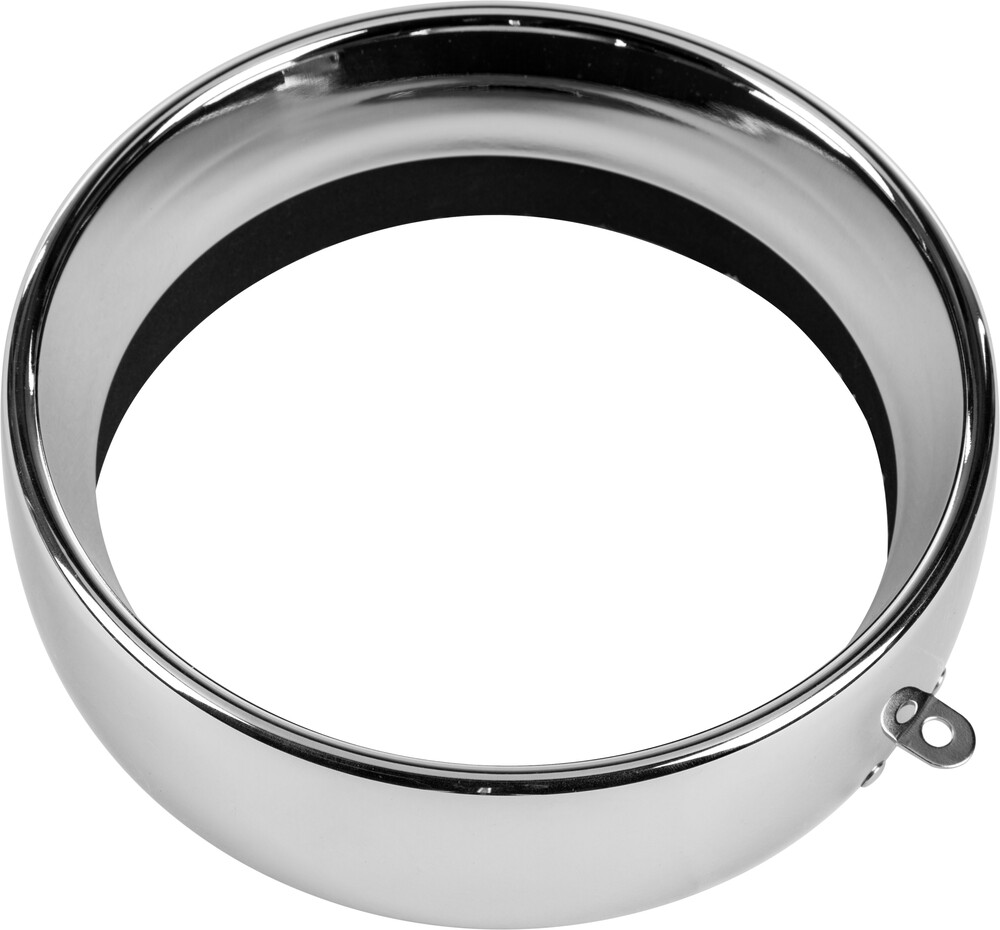 HARDDRIVE FRENCHED HEADLIGHT TRIM RING CHROME 5-3/4 TAB STYLE