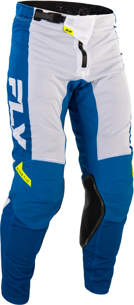 Fly Racing Kinetic Mesh Pants (2026.5) — Blue/White/Hi-Vis Yellow