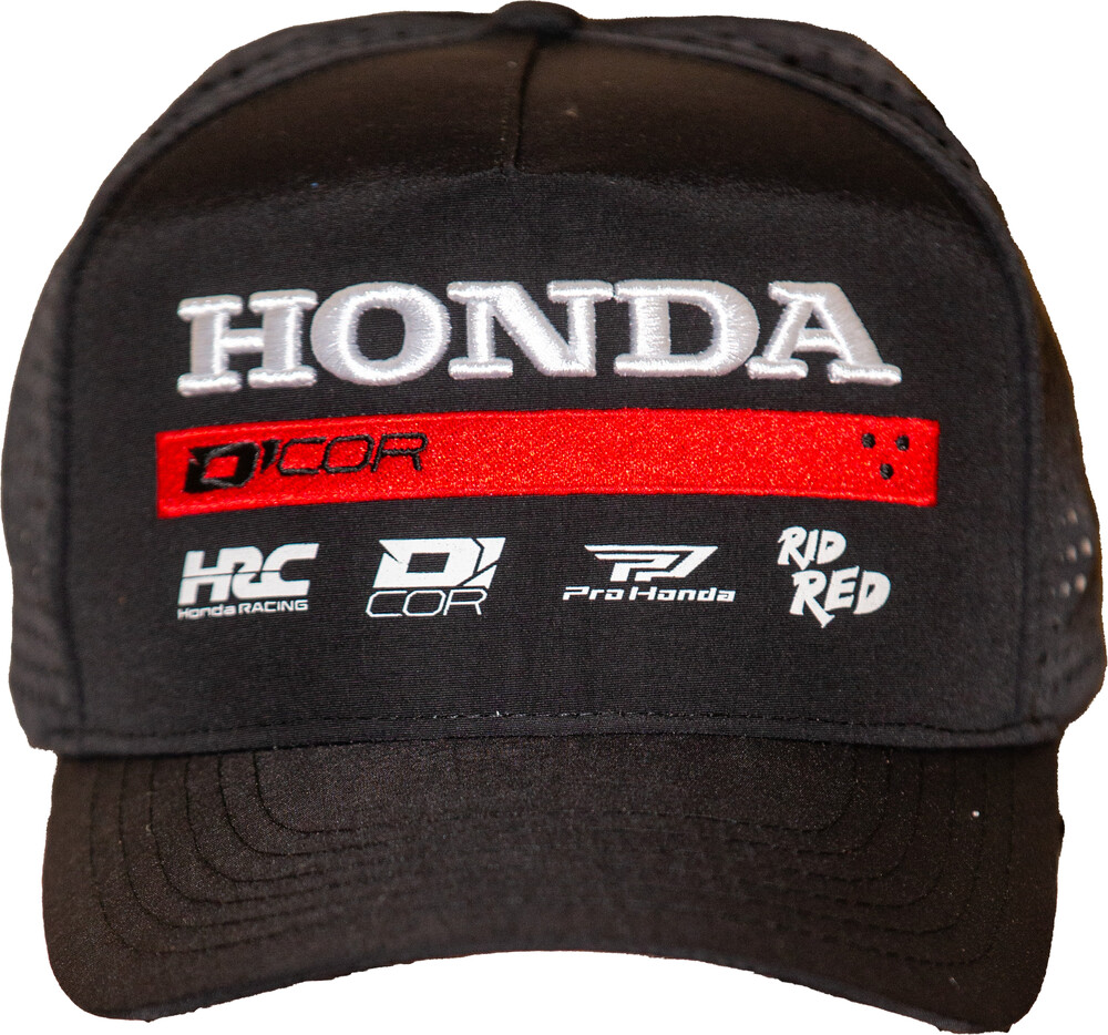 D-Cor Honda Factory2 Snap-Back — Black