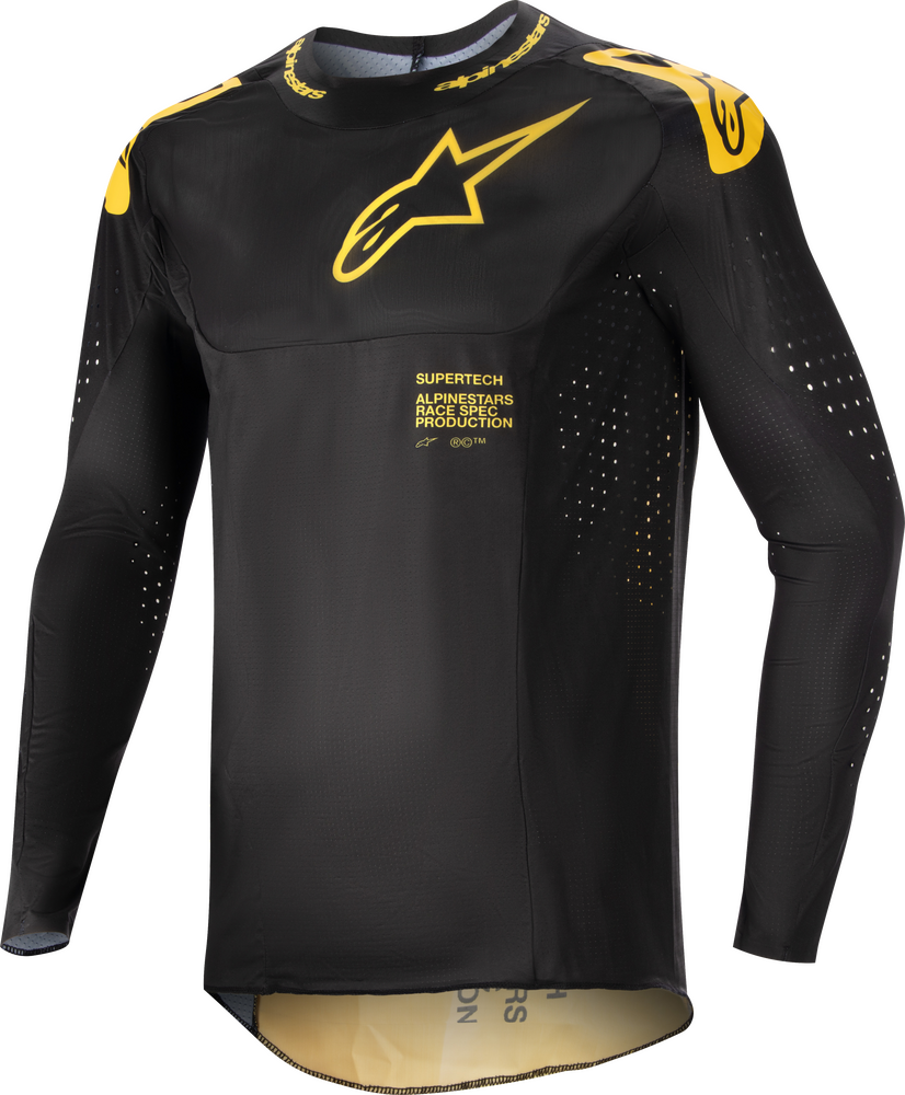 SUPERTECH WARD JERSEY BLACK/YELLOW 2X
