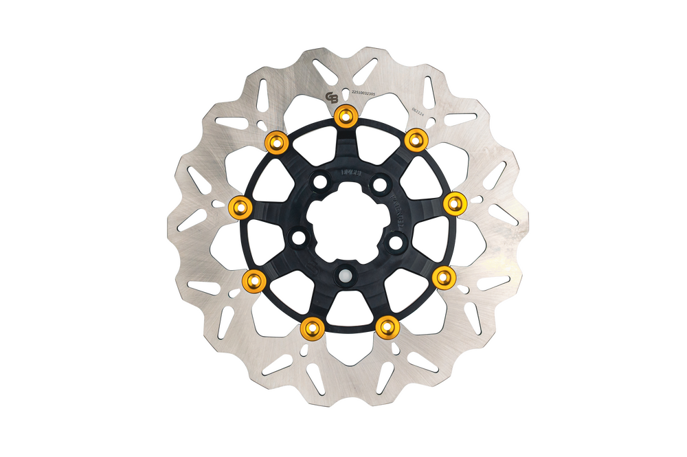 ROTOR 11.5" FLOATING WAVE RR BLACK/GOLD BUTTONS