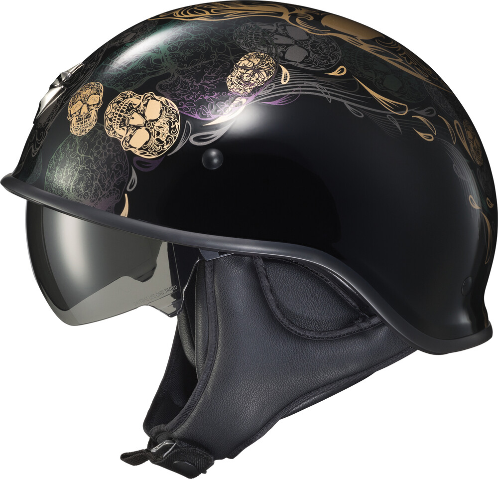 Scorpion EXO EXO-C90 Open-Face Kalavera Helmet — Black/Purple