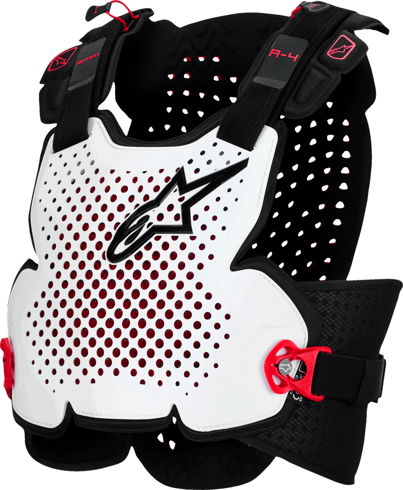 Alpinestars A-4 Plasma Chest Protector — Black/Red/White