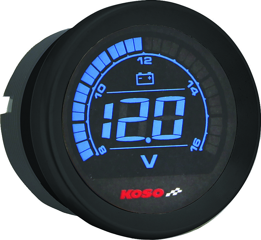 KOSO DIGITAL GAUGE CLUSTER BLACK BEZEL 04-13 FLHT AND FLTR
