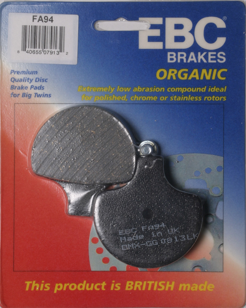 EBC Brakes Organic Front Brake Pads For Harley 1984-2010